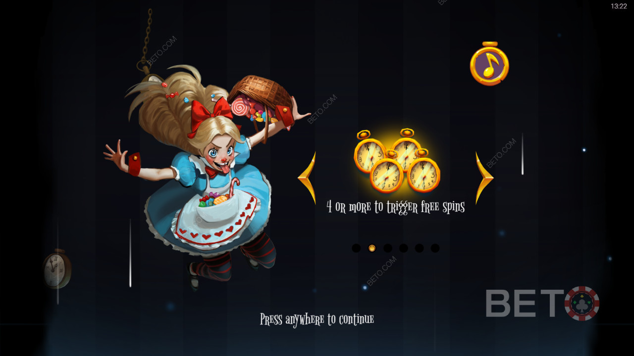 Les bonus expliqués dans Greedy Alice par Peter and Sons