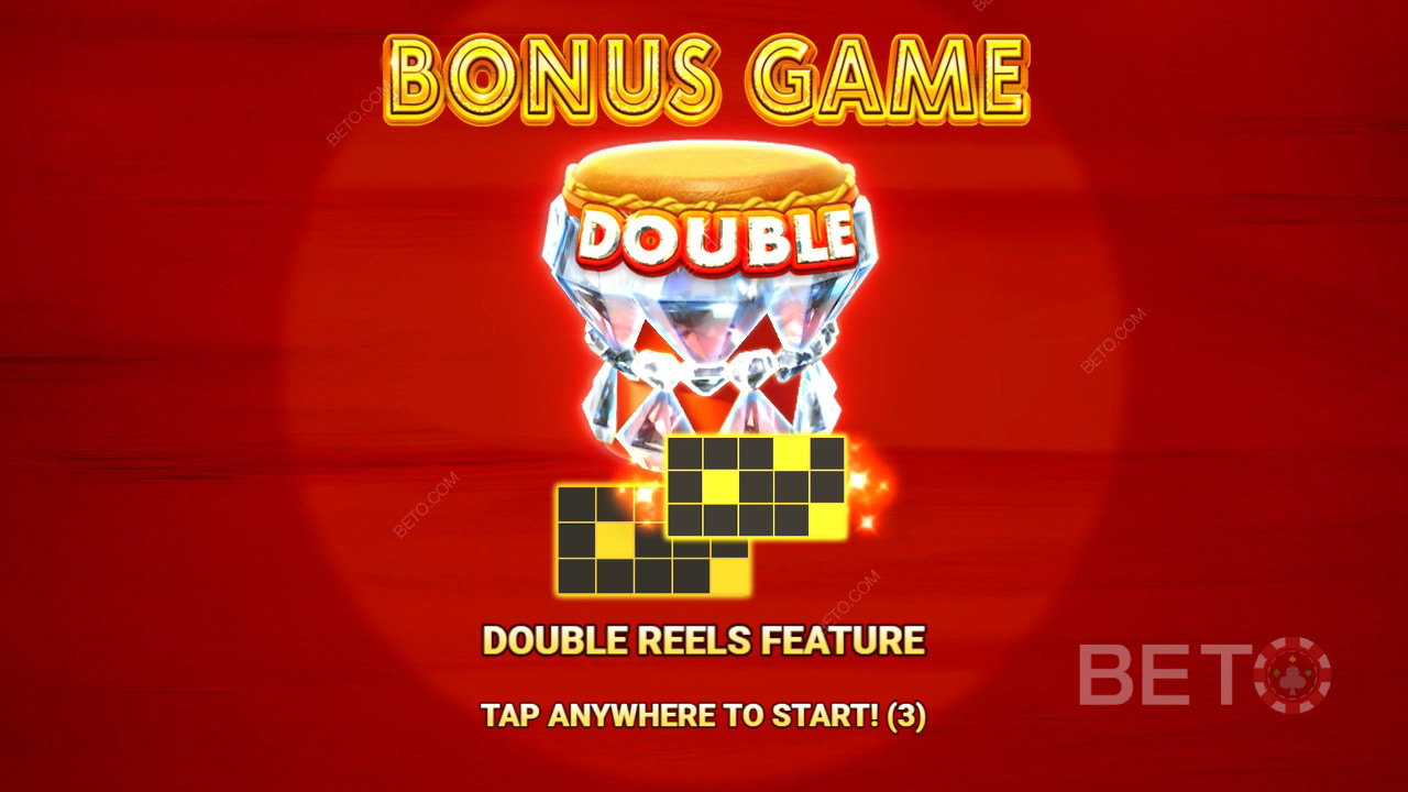 Les fonctions bonus expliquées dans 3 African Drums par 3 Oaks Gaming