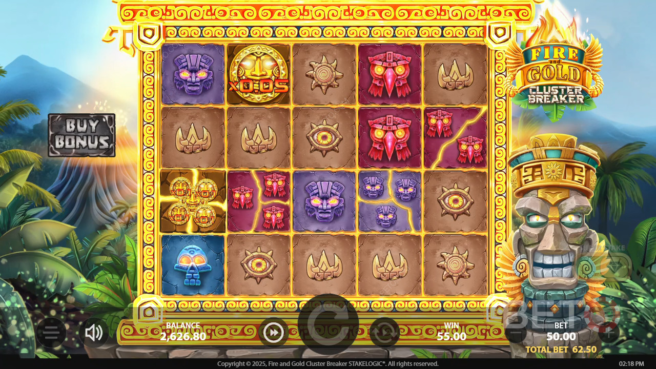 Fire and Gold Cluster Breaker Jeu Gratuit