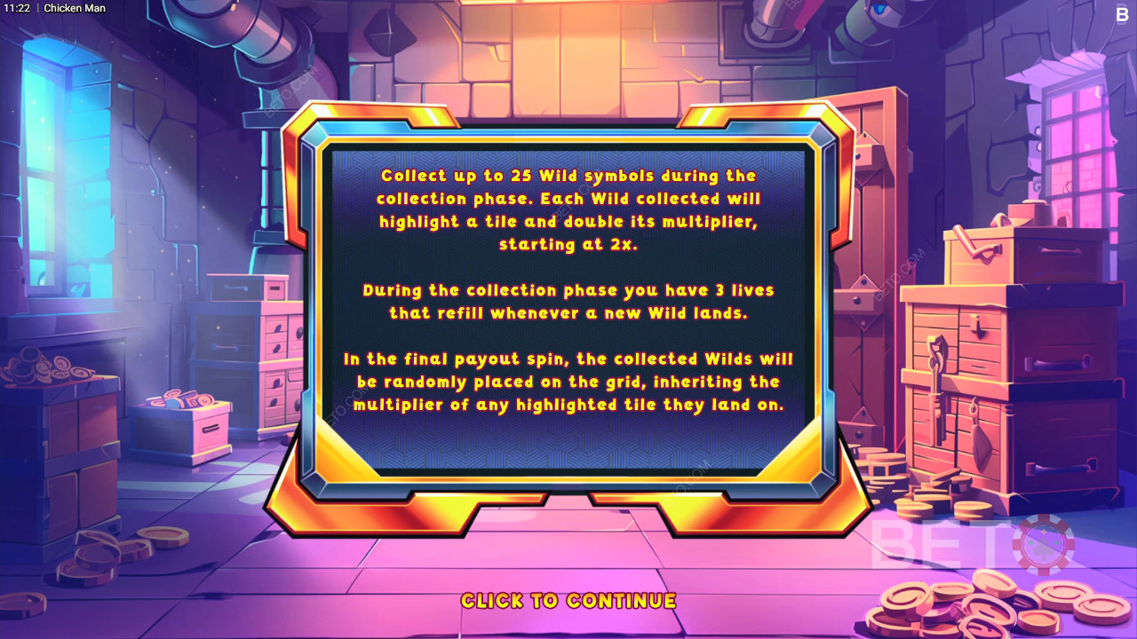 Fonctionnalités bonus expliquées dans Chicken Man par Backseat Gaming