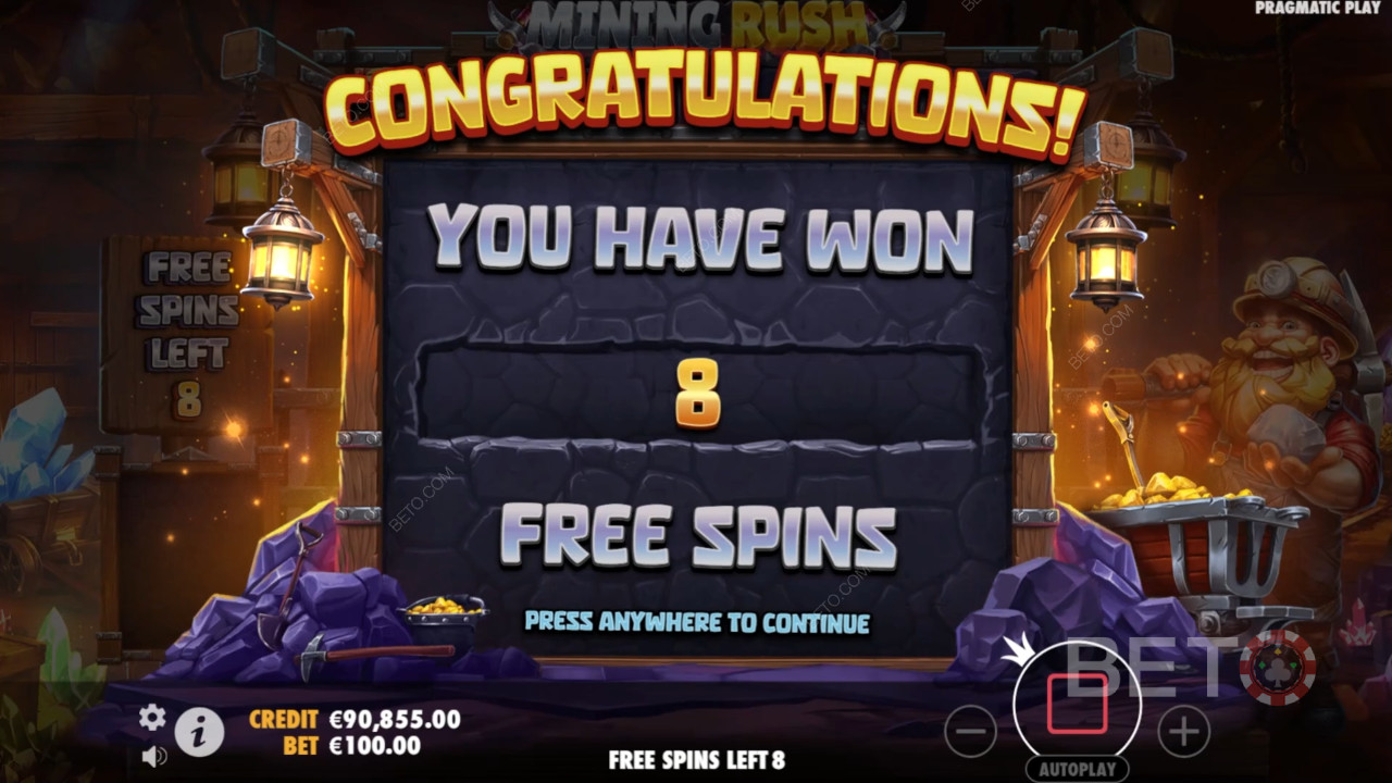 Les fonctions bonus expliquées dans Mining Rush par Pragmatic Play