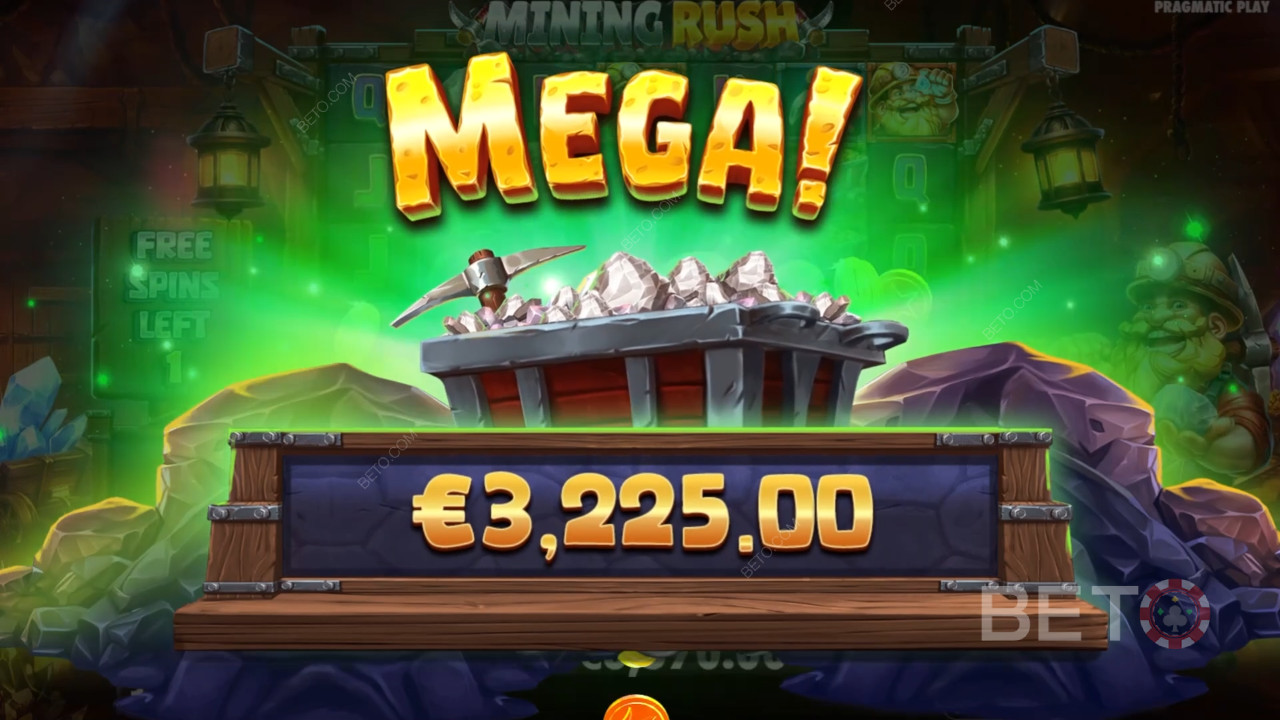 Gagnez 10 000x votre mise dans la machine à sous Mining Rush en ligne!