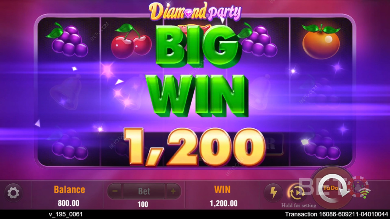Diamond Party Critique de BETO Slots