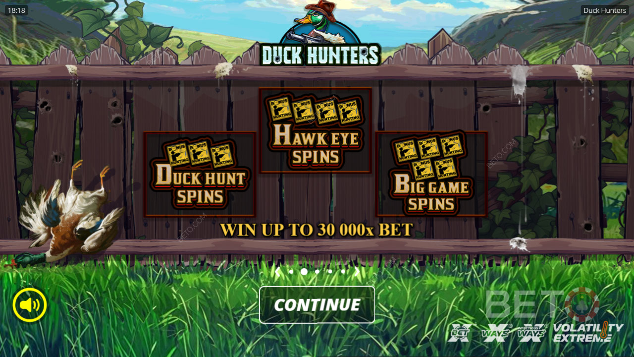 Gagnez 30 000x votre mise dans la machine à sous Duck Hunters!