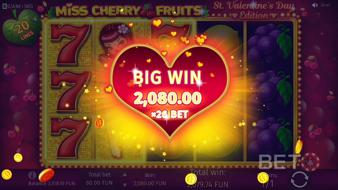 Gagner un grand prix à Miss Cherry Fruits