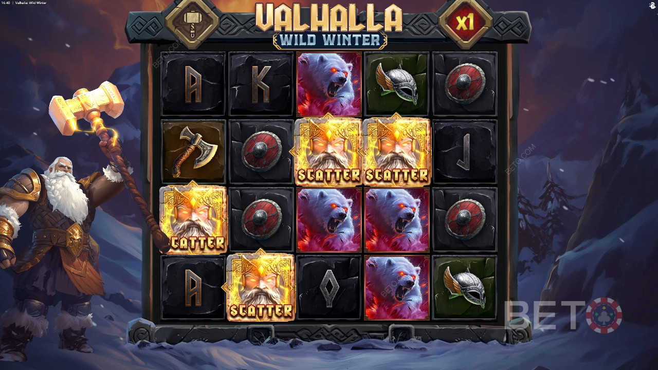 Valhalla Wild Winter Revue par BETO Slots