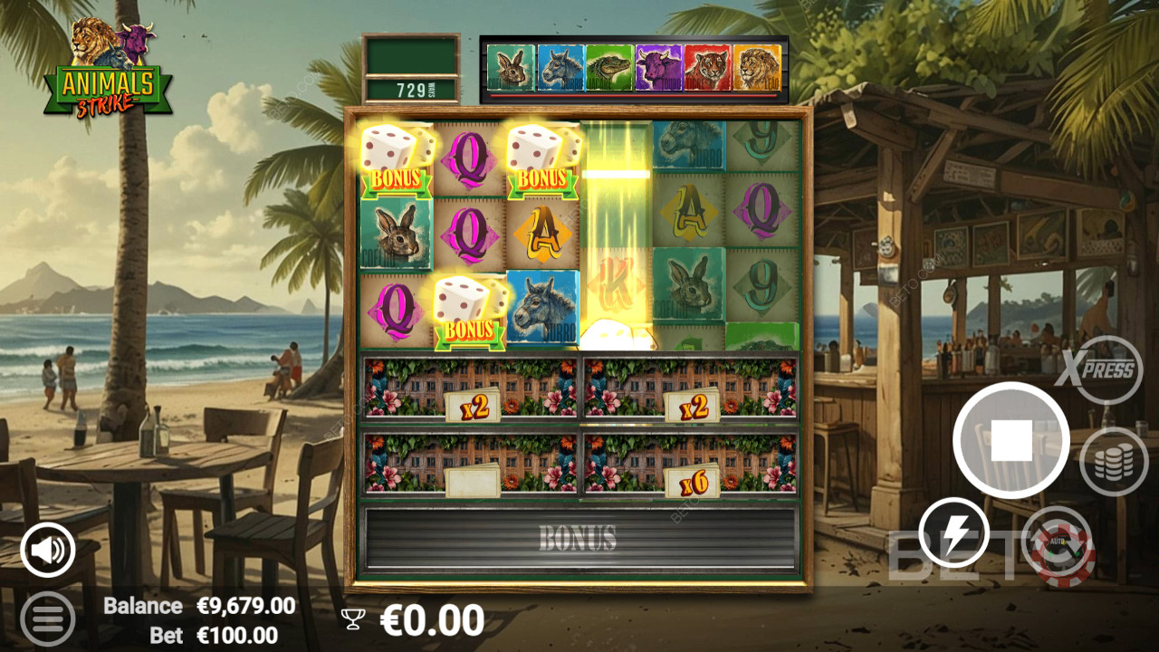 Animals Strike Critique de BETO Slots