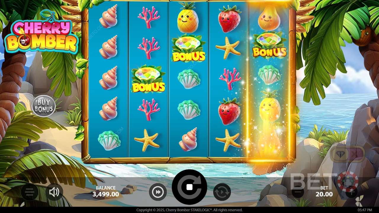 Cherry Bomber Revue par BETO Slots