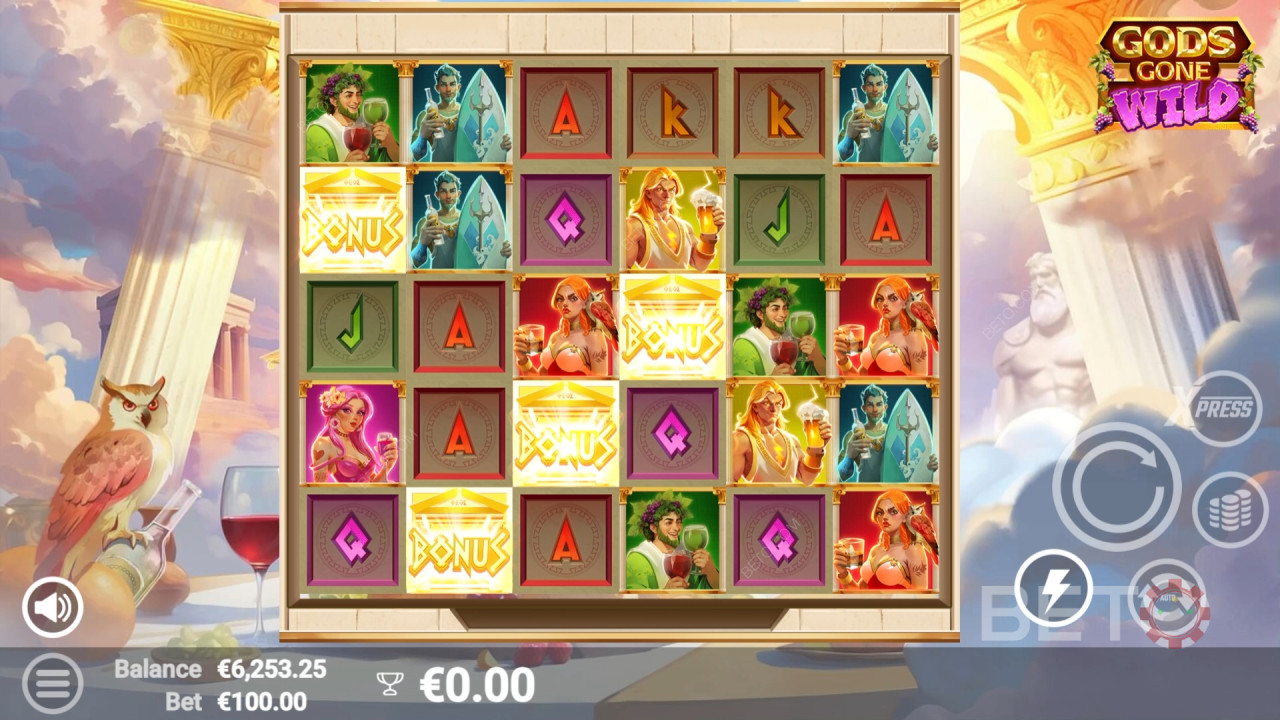 Gods Gone Wild Revue par BETO Slots