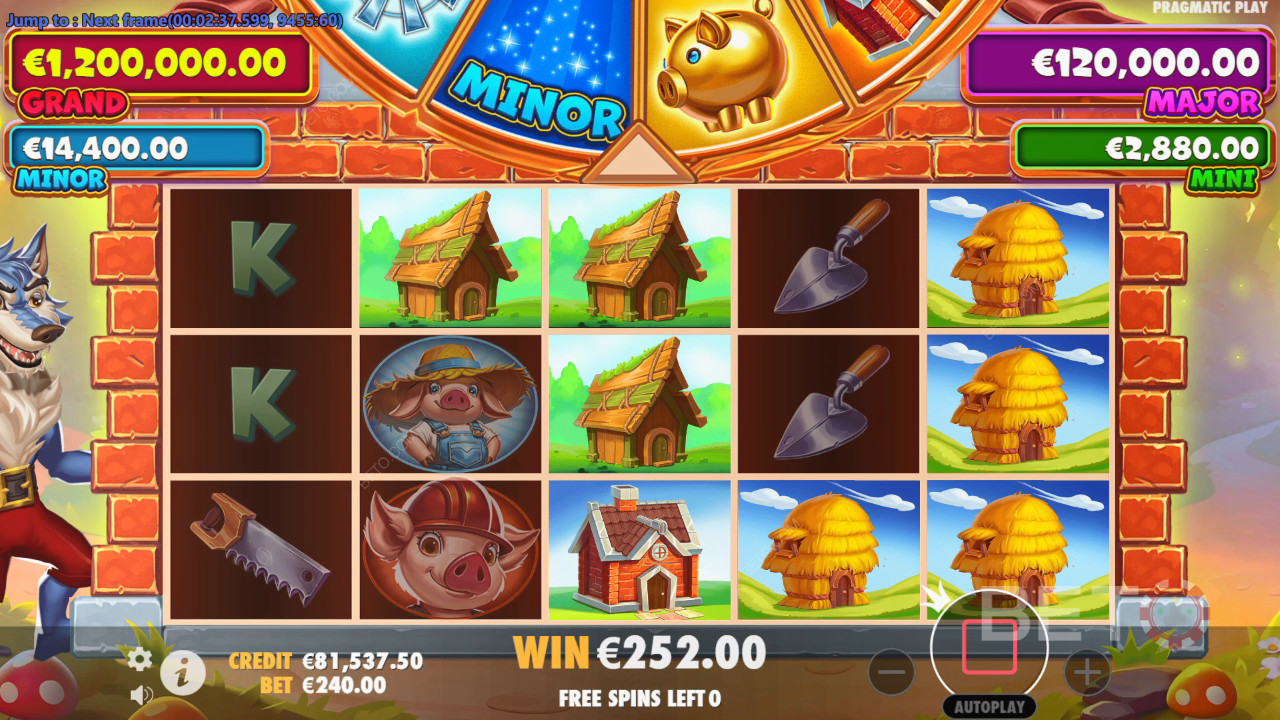 Les bonus expliqués dans Brick House Bonanza par Pragmatic Play