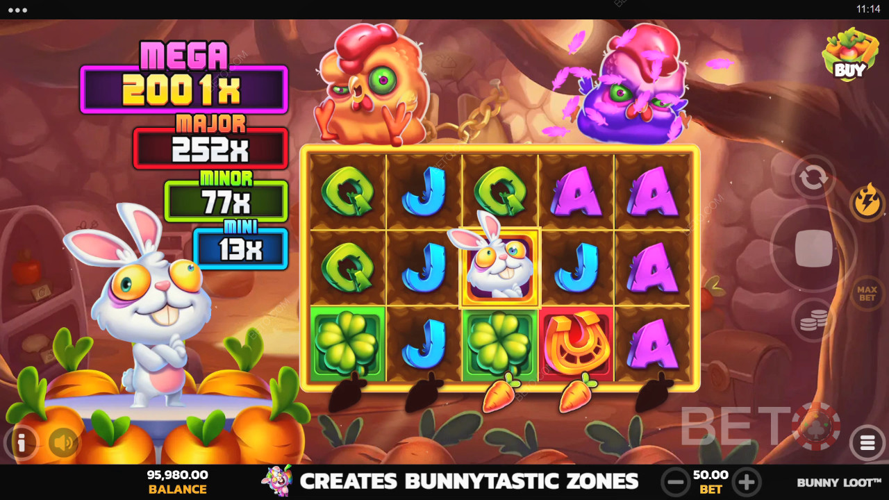 Les bonus expliqués dans Bunny Loot par PearFiction