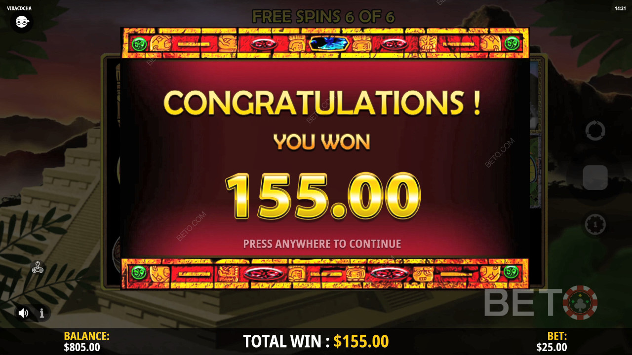 Les bonus expliqués dans Viracocha par IGT