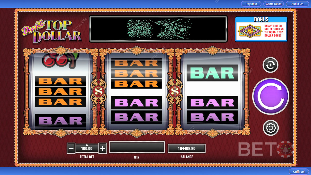 Double Top Dollar Revue par BETO Slots