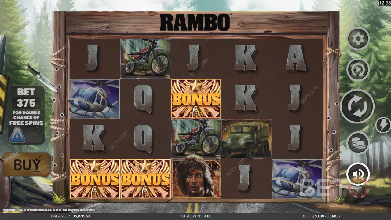 Rambo Revue par BETO Slots