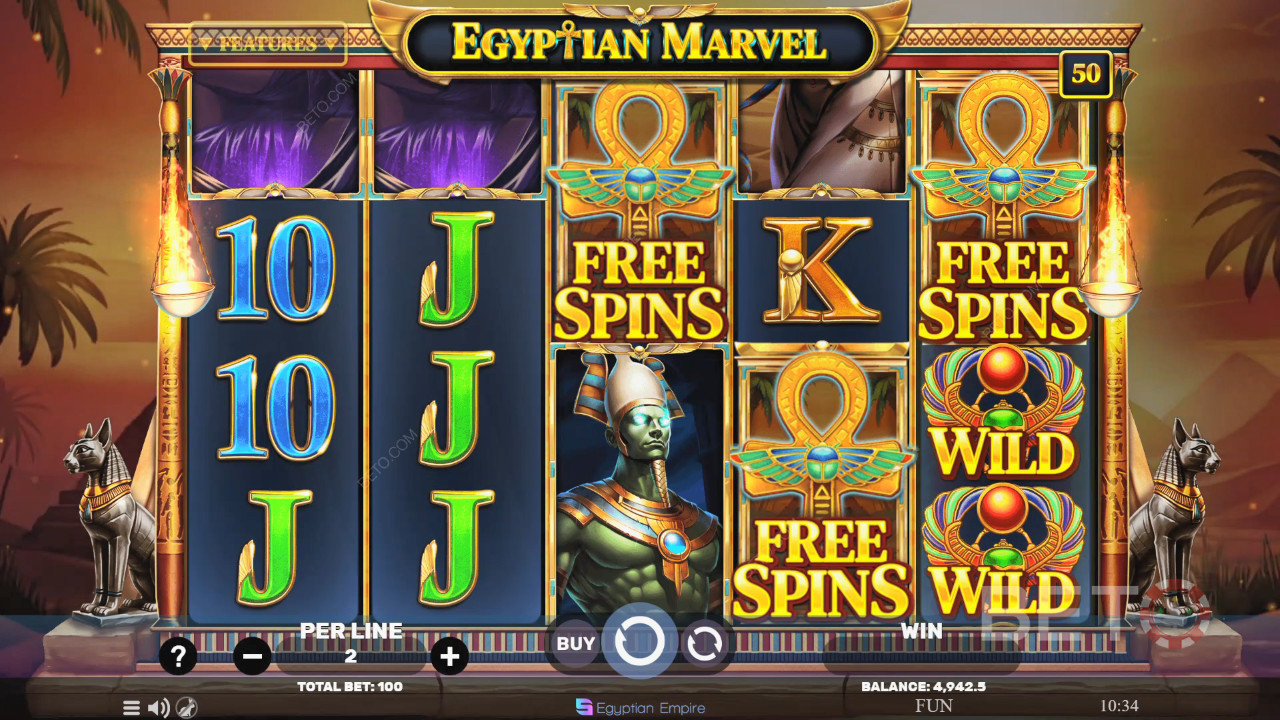 Egyptian Marvel Revue par BETO Slots