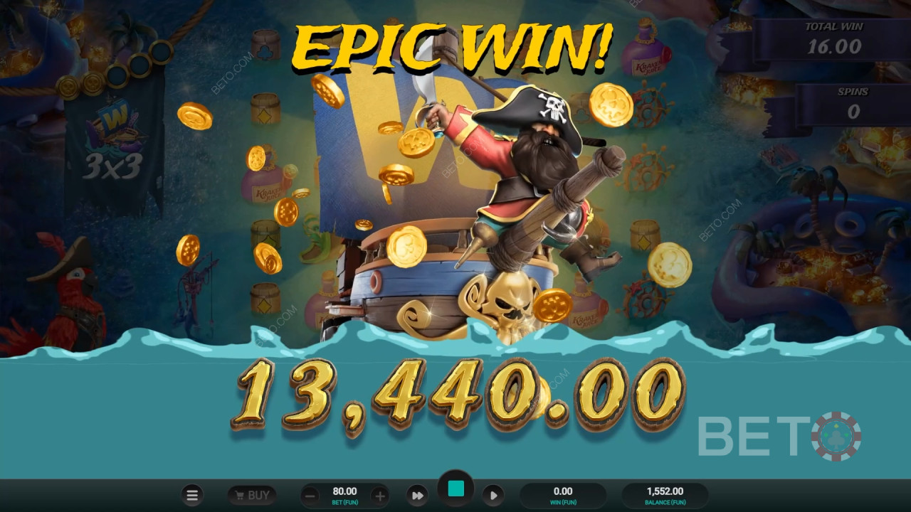 Gagnez 10 000x votre mise dans la machine à sous vidéo Kraken