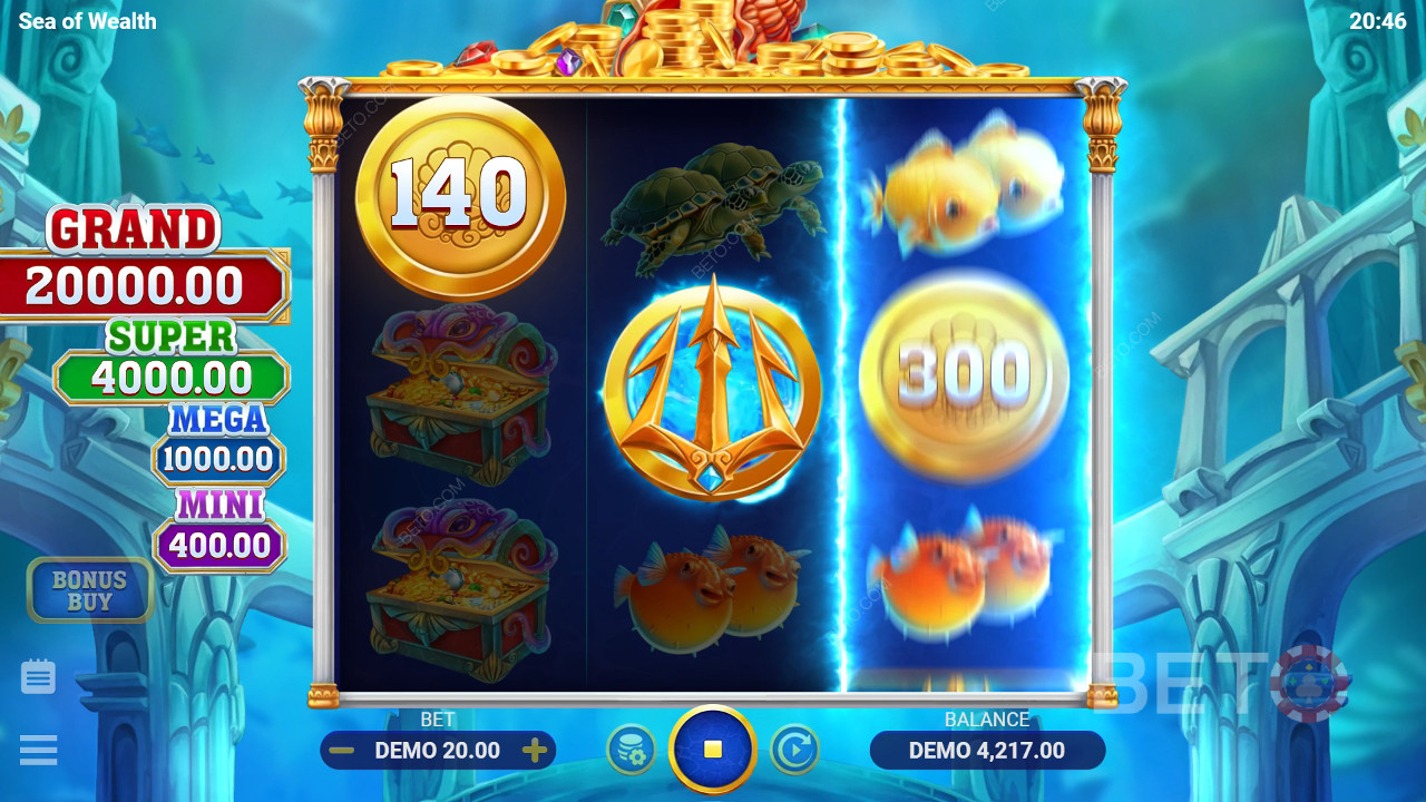 Sea of Wealth Critique de BETO Slots