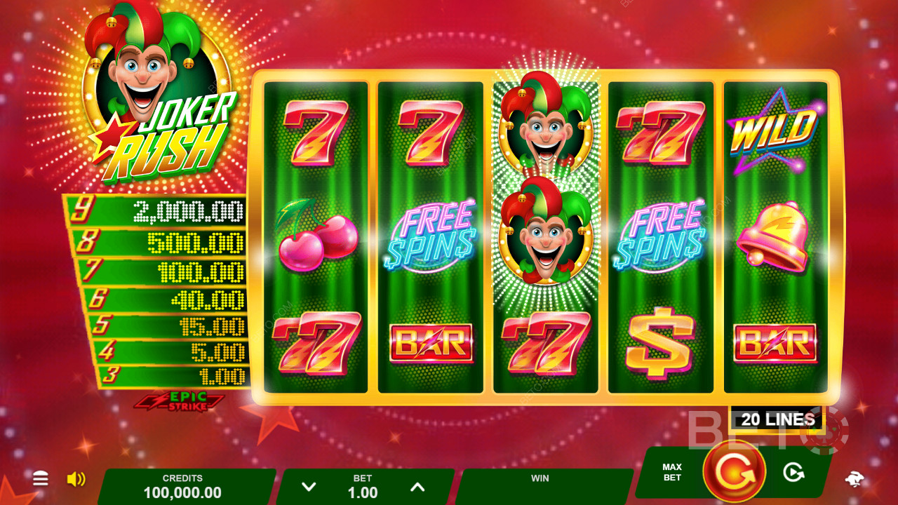 Joker Rush Jeu Gratuit