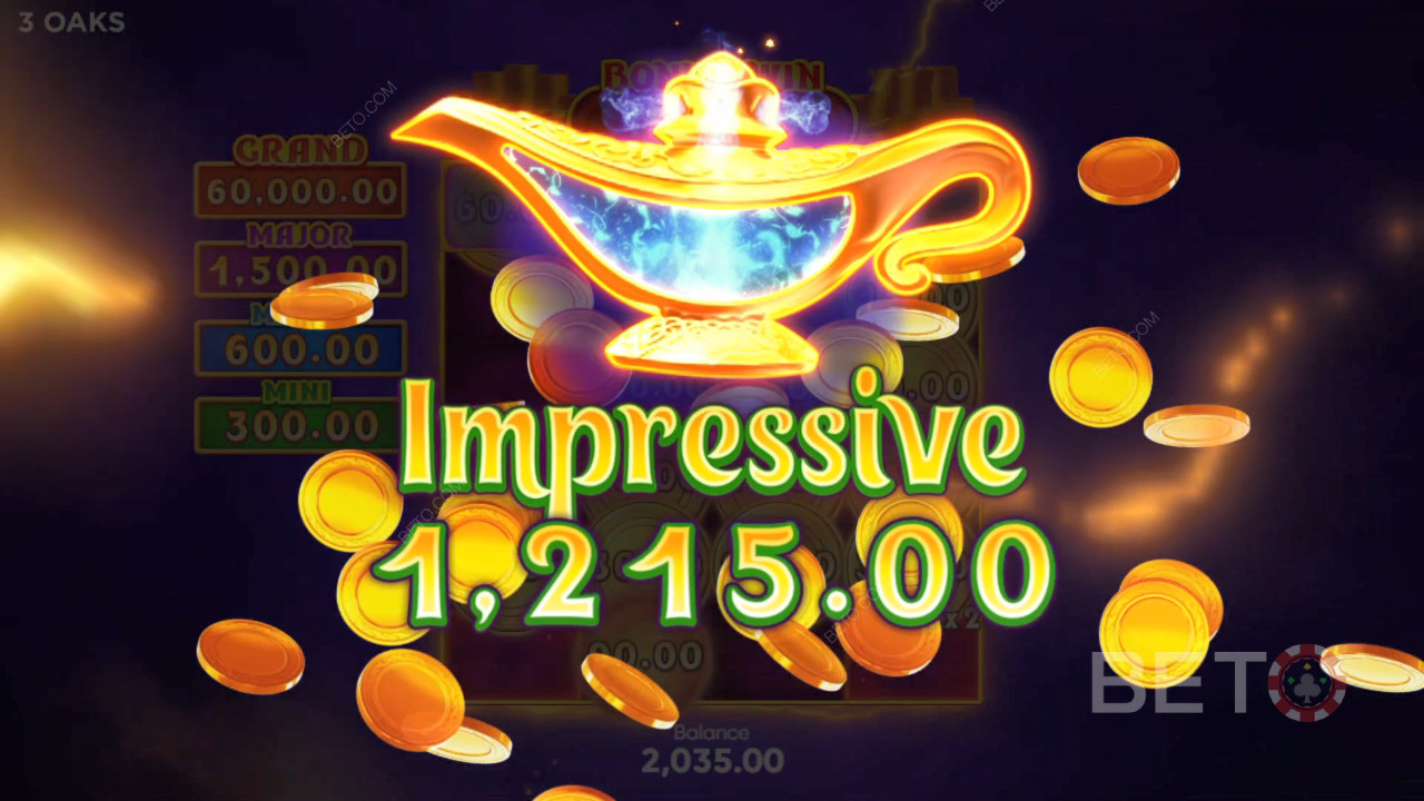 Gagnez 2 000 fois votre mise dans la machine à sous Coin Lamp!