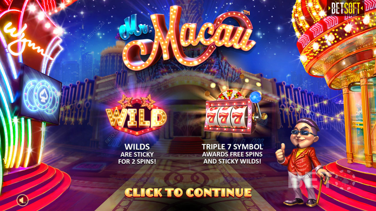 Profitez de certaines des caractéristiques les plus puissantes du jeu en ligne dans la machine à sous Mr Macau.