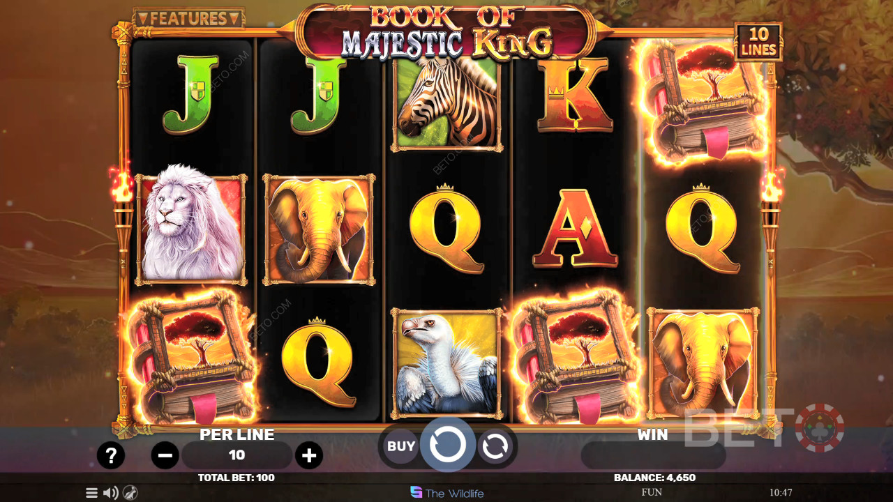 Book of Majestic King Critique de BETO Slots