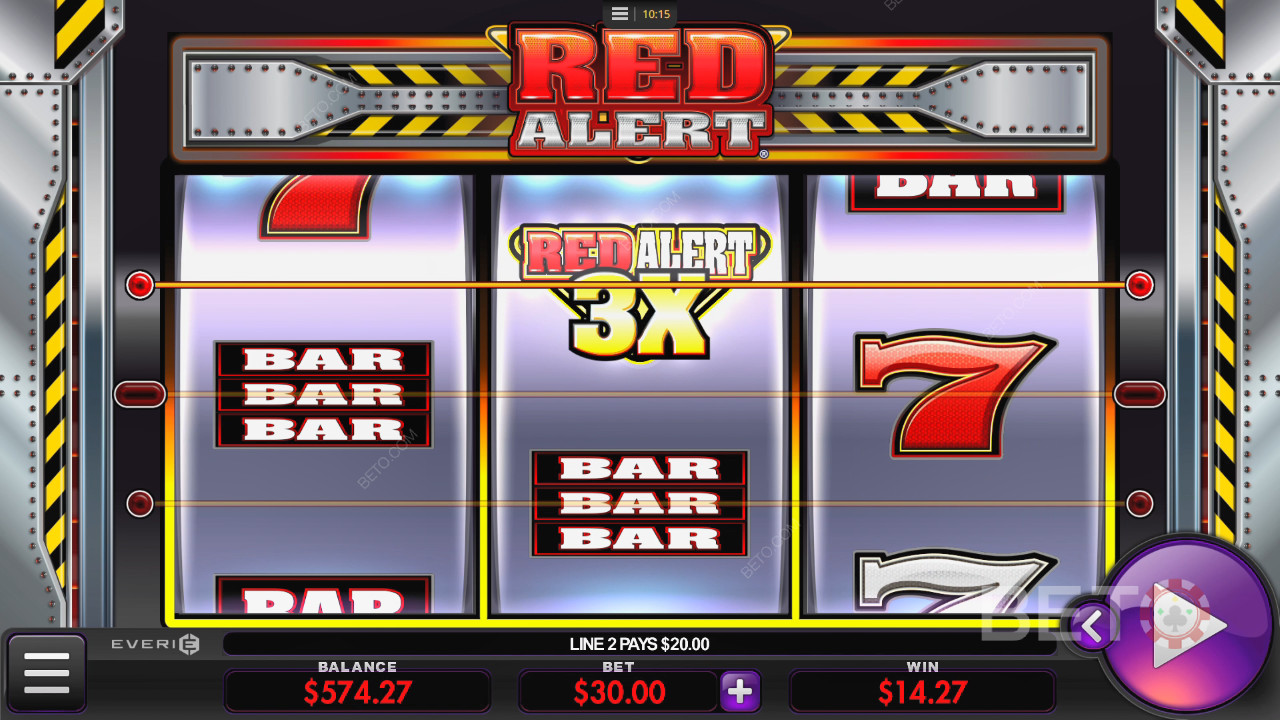 Red Alert Revue par BETO Slots