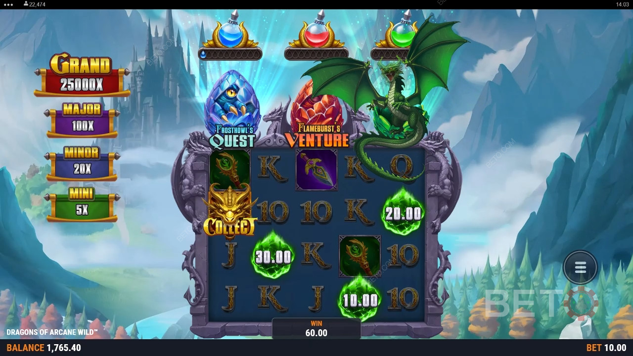 Dragons of Arcane Wild Revue par BETO Slots