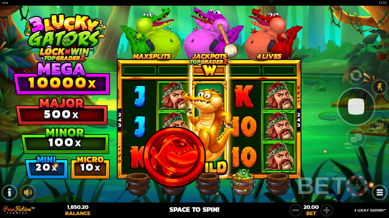 3 Lucky Gators Critique de BETO Slots