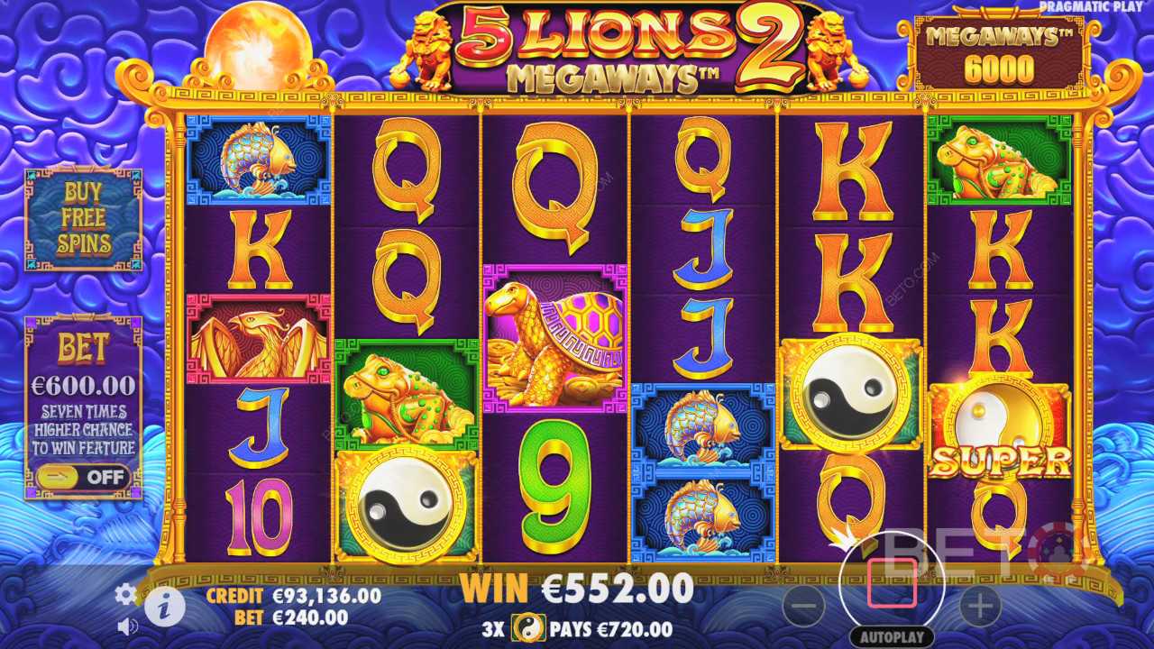 5 Lions Megaways 2 Commentaire de BETO Slots