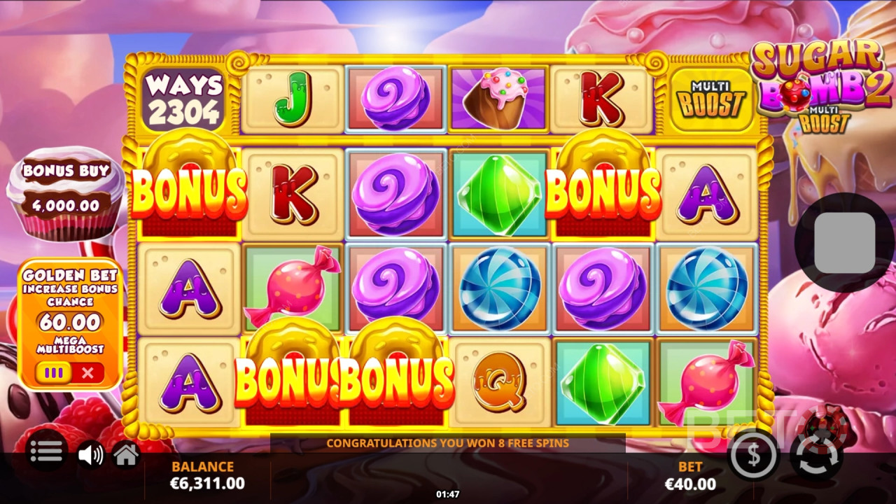 Sugar Bomb 2 MultiBoost Revue par BETO Slots