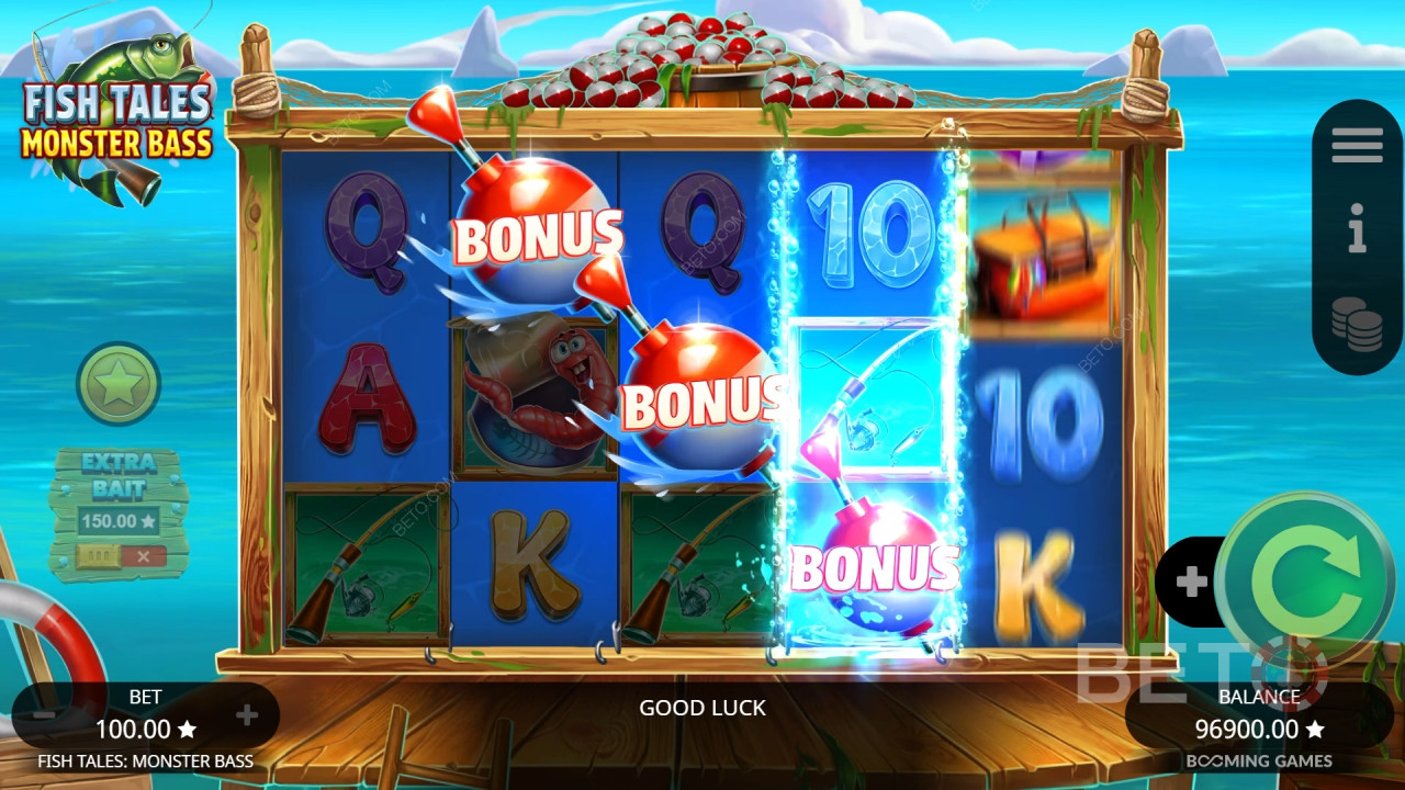 Fish Tales Monster Bass Revue par BETO Slots