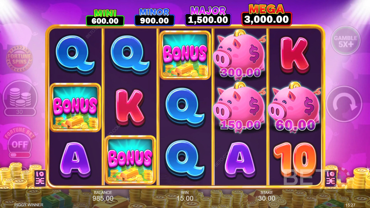 Les bonus expliqués dans Piggy Winner par Inspired Gaming