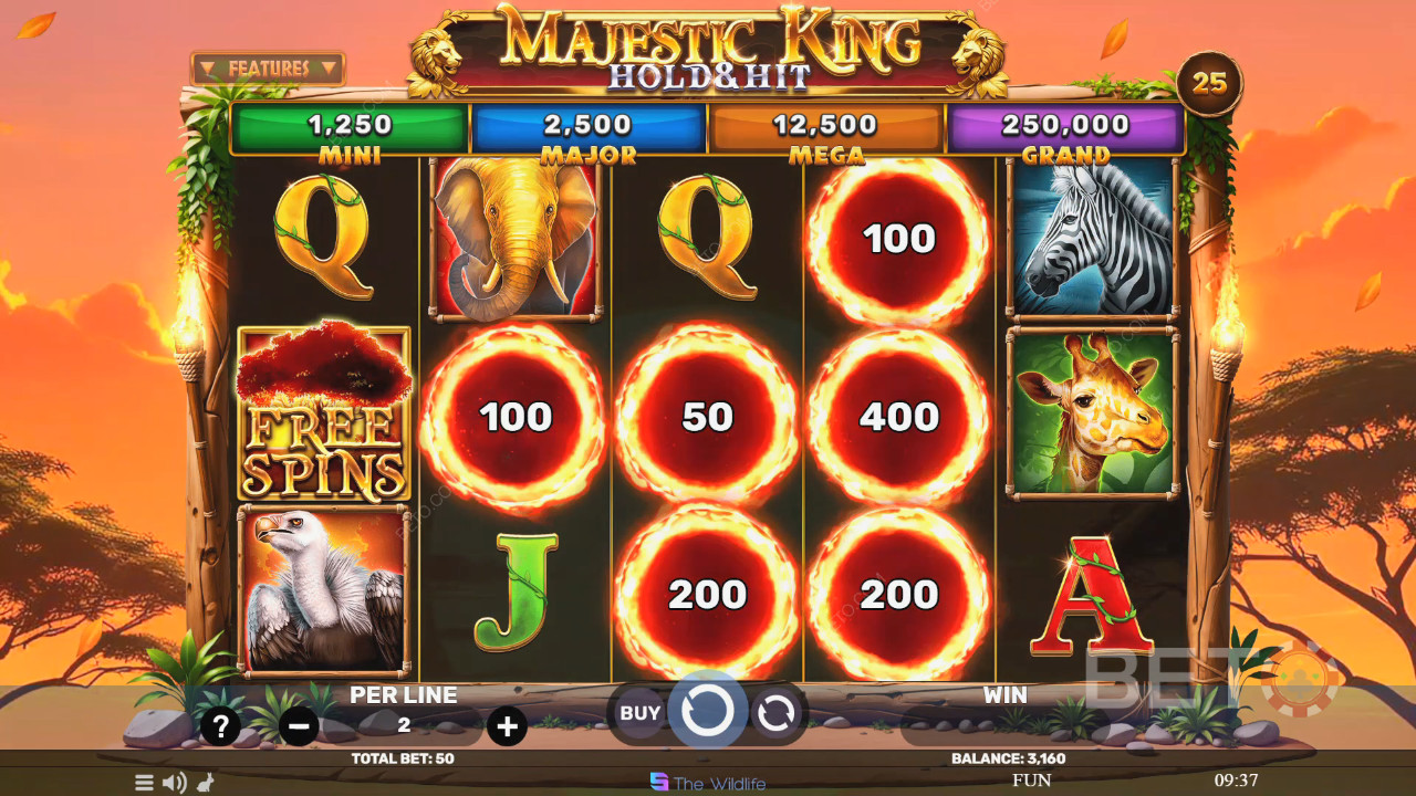 Majestic King - Hold & Hit Jeu Gratuit