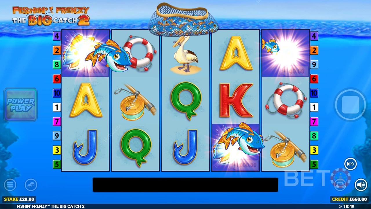 Gagnez 5 000 fois votre mise dans la machine à sous Fishin Frenzy The Big Catch 2 en ligne!