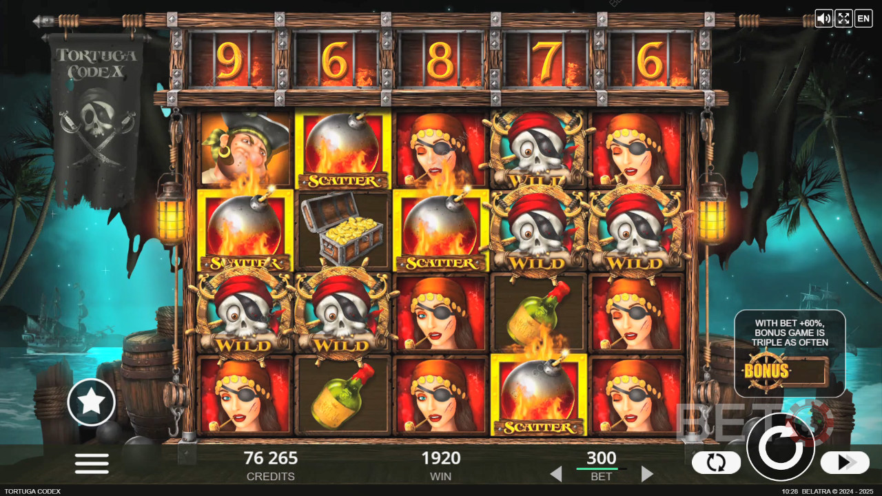 Tortuga Codex Revue par BETO Slots
