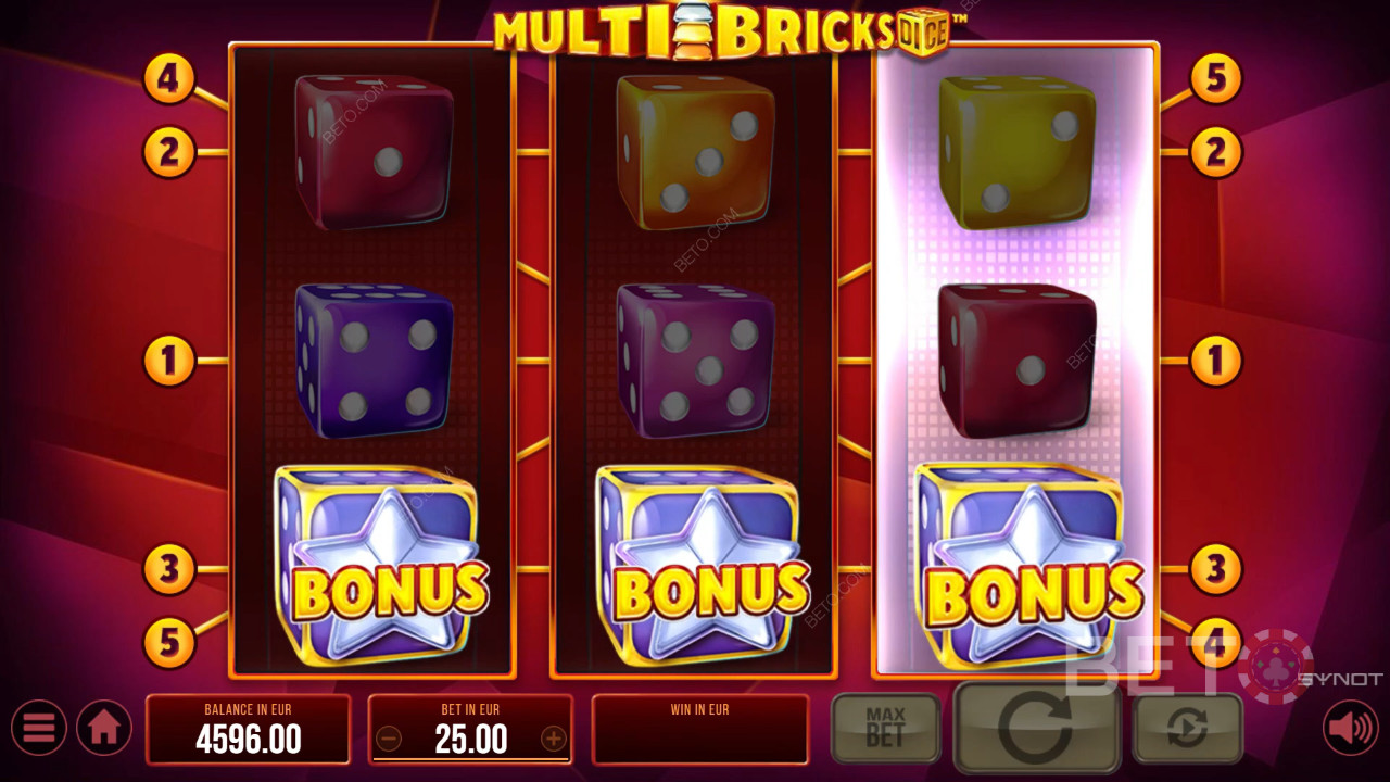 Multi Bricks Dice Revue par BETO Slots