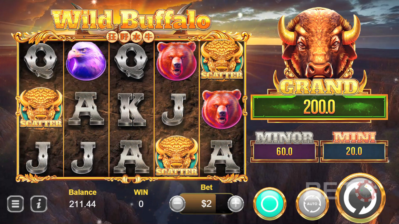 Wild Buffalo Revue par BETO Slots