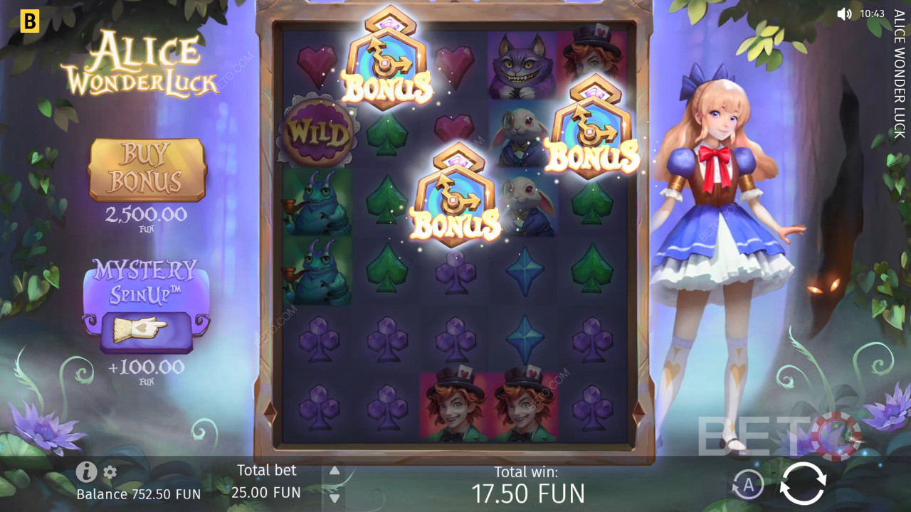 Alice WonderLuck Revue par BETO Slots