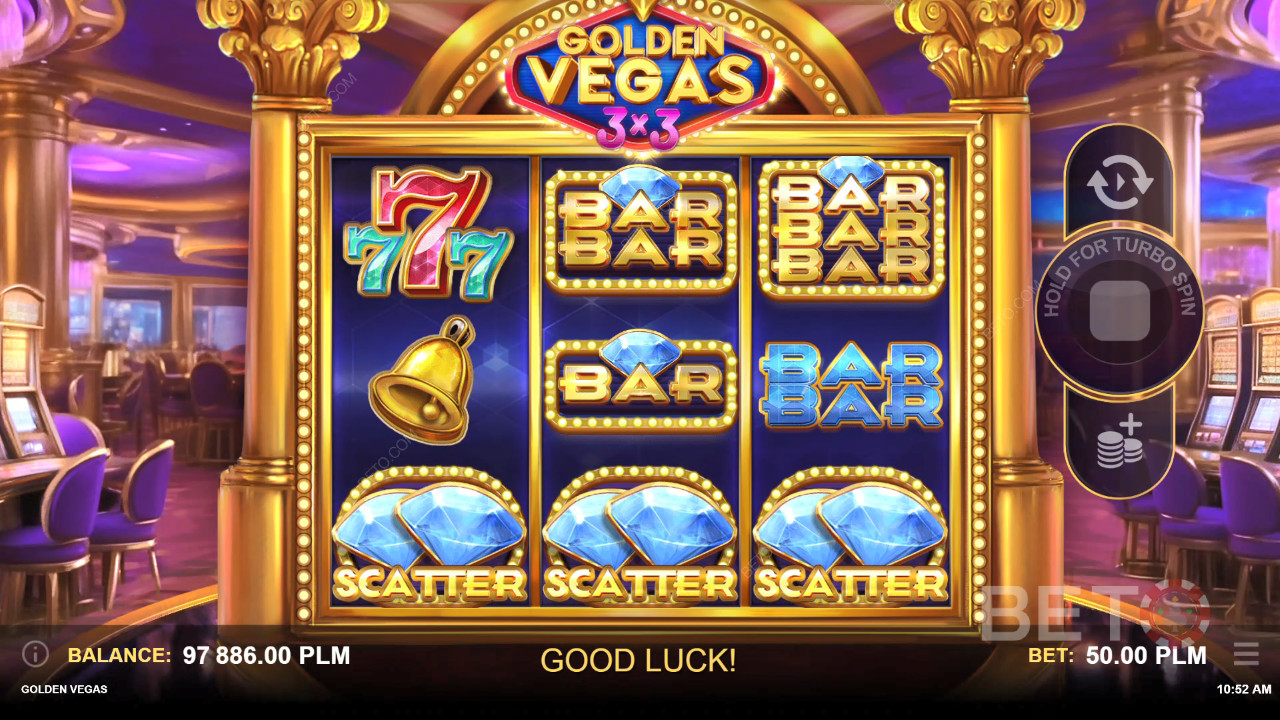 Golden Vegas 3x3 Jeu Gratuit