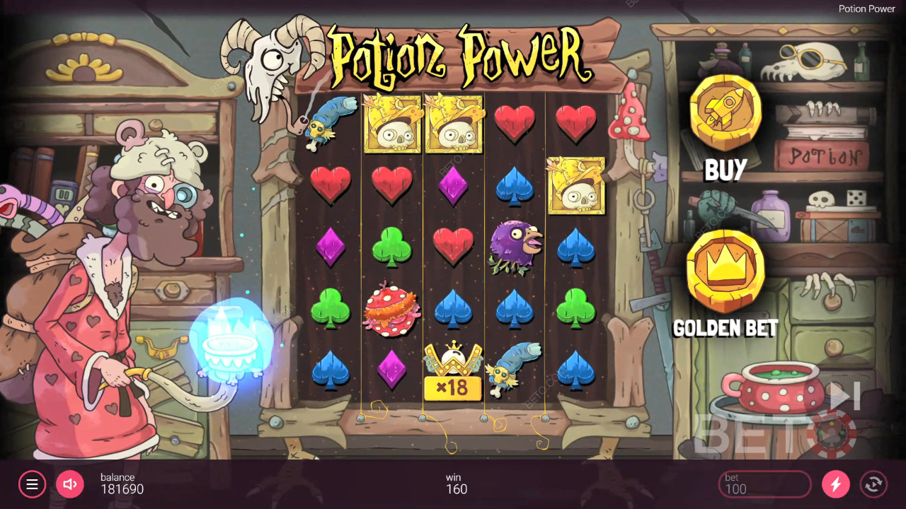 Potion Power Revue par BETO Slots