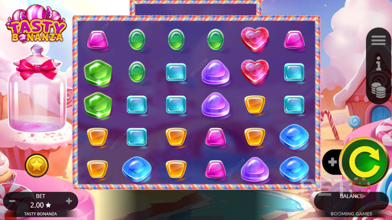 Les bonus expliqués dans Tasty Bonanza par Booming Games