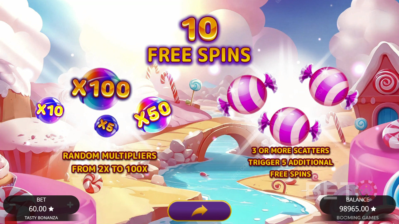 Gagnez 6 500x votre mise dans la machine à sous Tasty Bonanza!