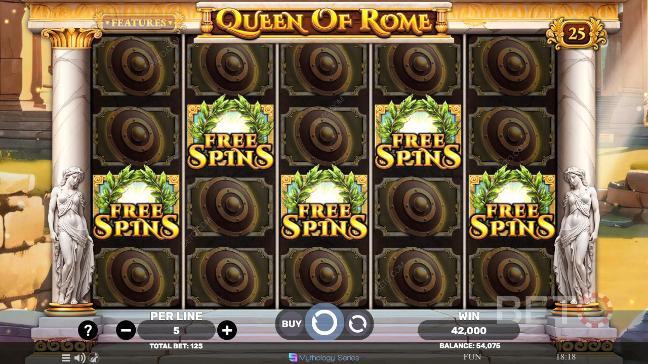 Queen of Rome Revue par BETO Slots
