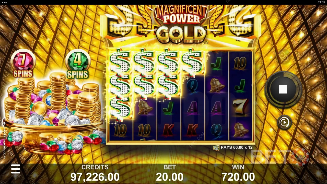 Magnificent Power Gold Revue par BETO Slots