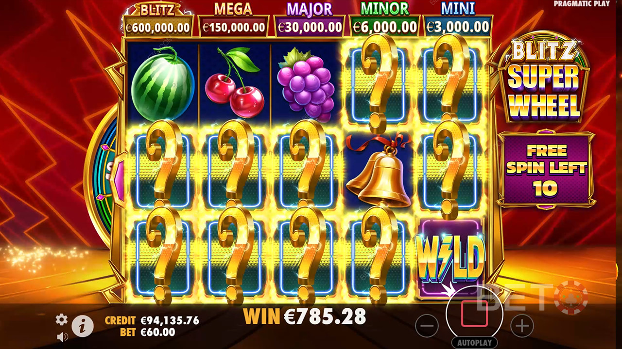 Blitz Super Wheel Revue par BETO Slots