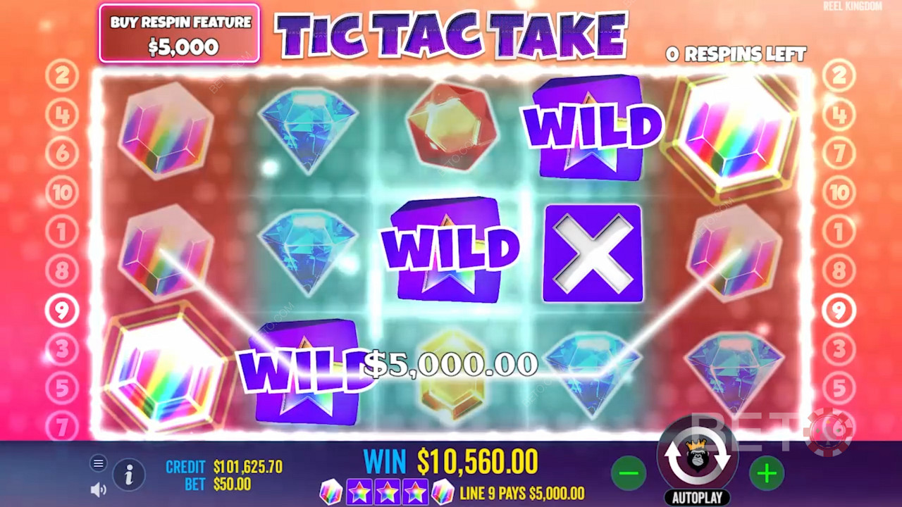 Jouez une partie passionnante de Tic Tac Take et gagnez des prix palpitants dans le nouveau titre Pragmatic.