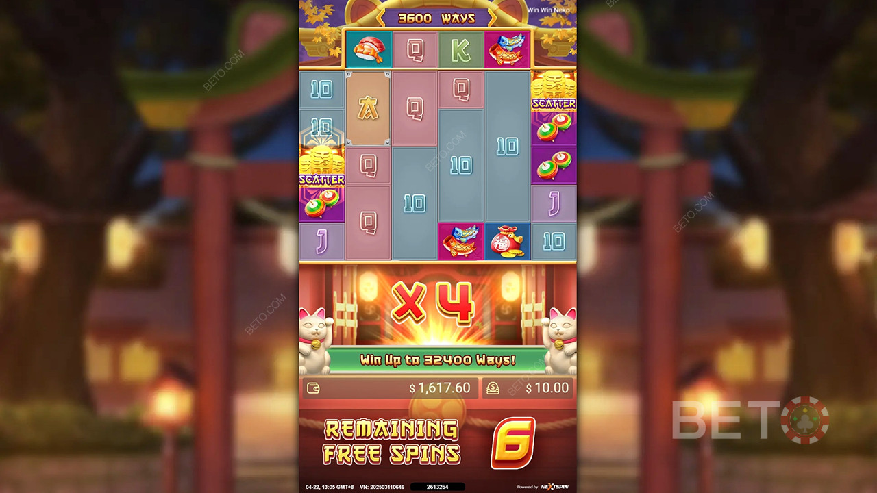 Fonctionnalités bonus expliquées dans Win Win Neko de Nextspin