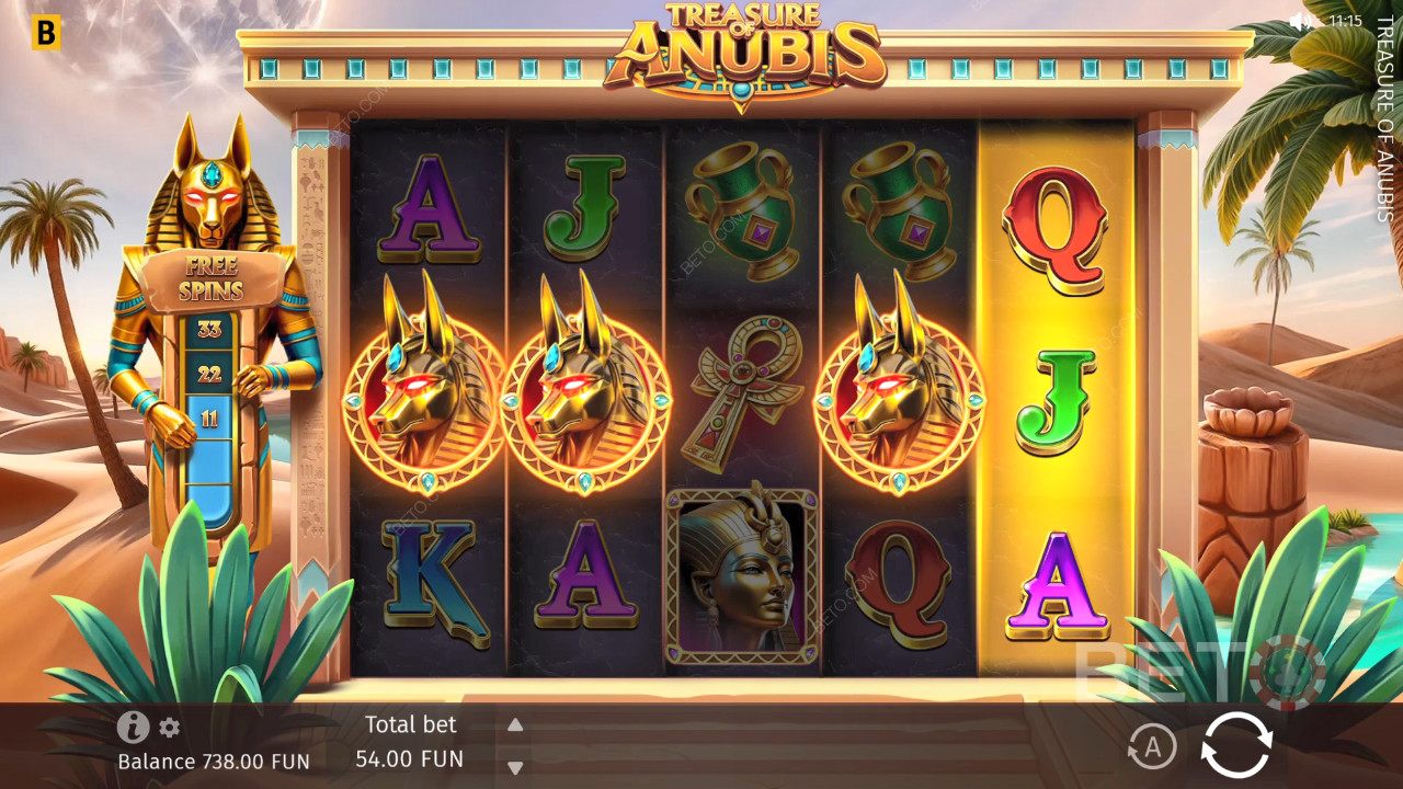 Treasure of Anubis Critique de BETO Slots