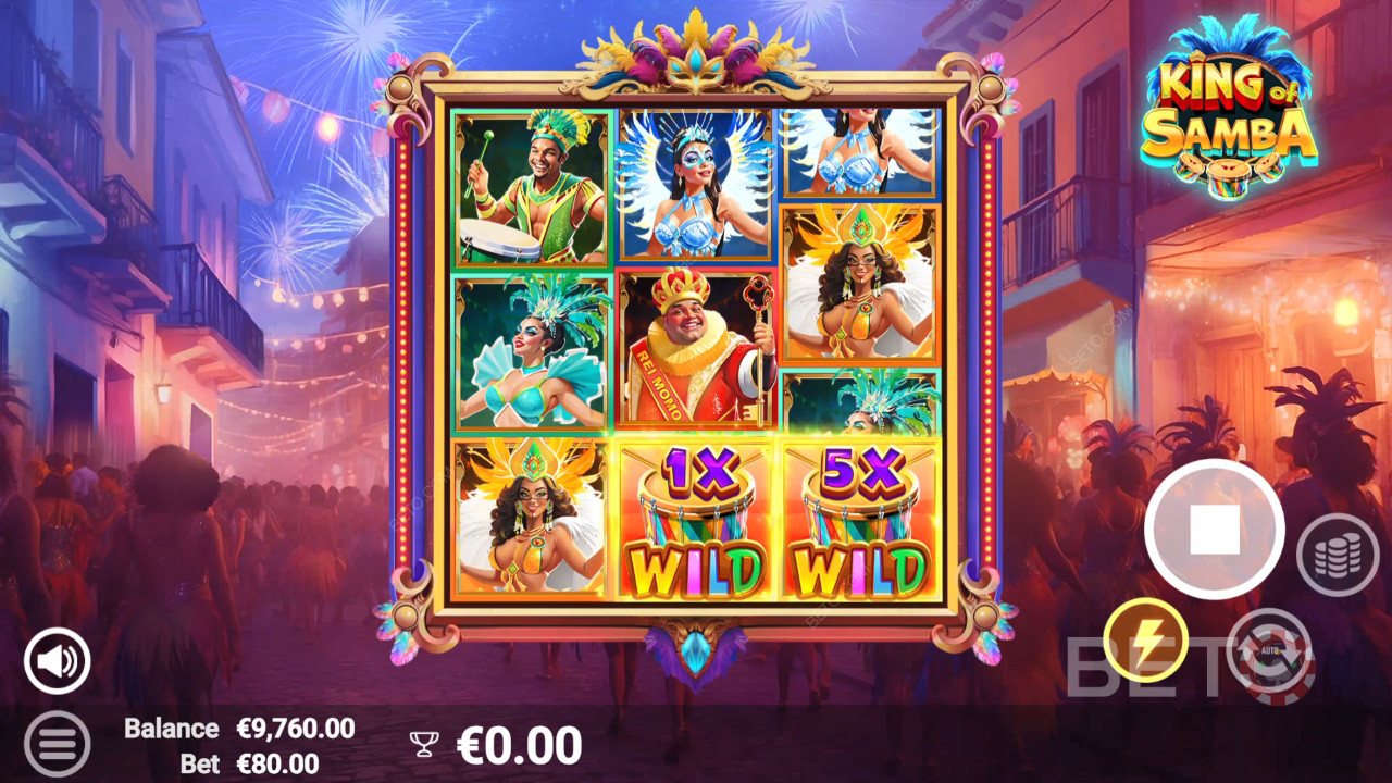 King of Samba Revue par BETO Slots