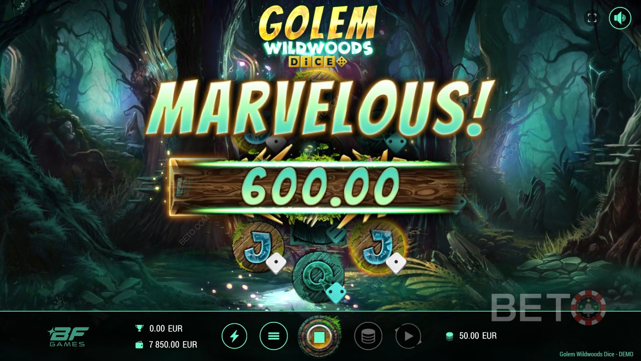 Golem Wildwoods Dice Review par BETO Slots